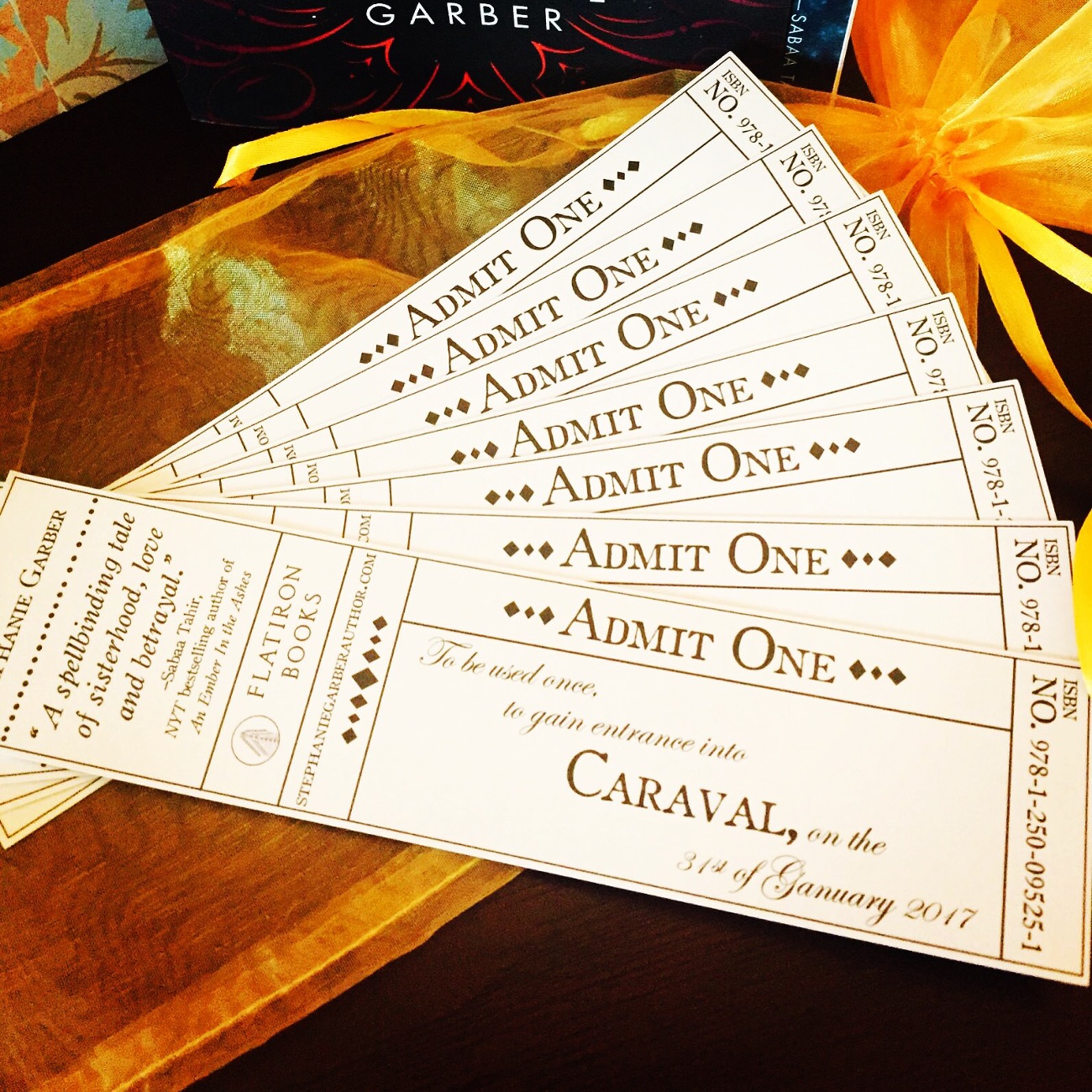 Caraval Tickets, ALA Schedule, and ARC Giveaway » Stephanie Garber
